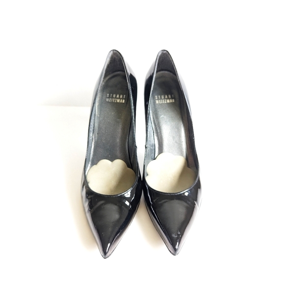Stuart Weiztman Stiletto Pointed Toe Pumps Heels 😍 US 6.5 Patent Leather - Picture 3 of 14